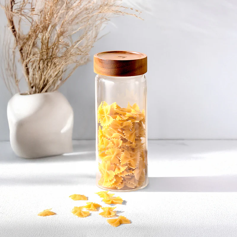 Bergner Crystal Seal Airtight Glass Storage Jar - 780 mL